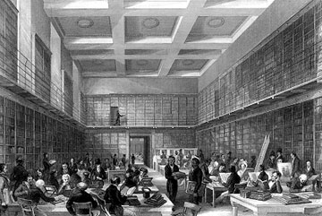 British Museum Reading Room, 1840